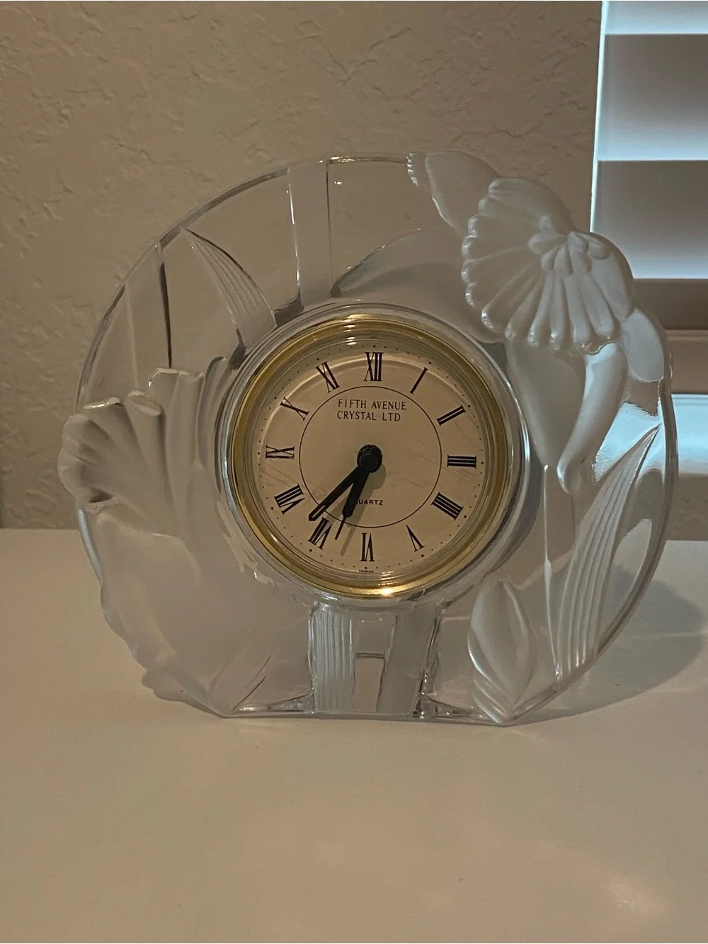 Fifth Avenue Crystal Ltd watch, handmade glass in Japan,